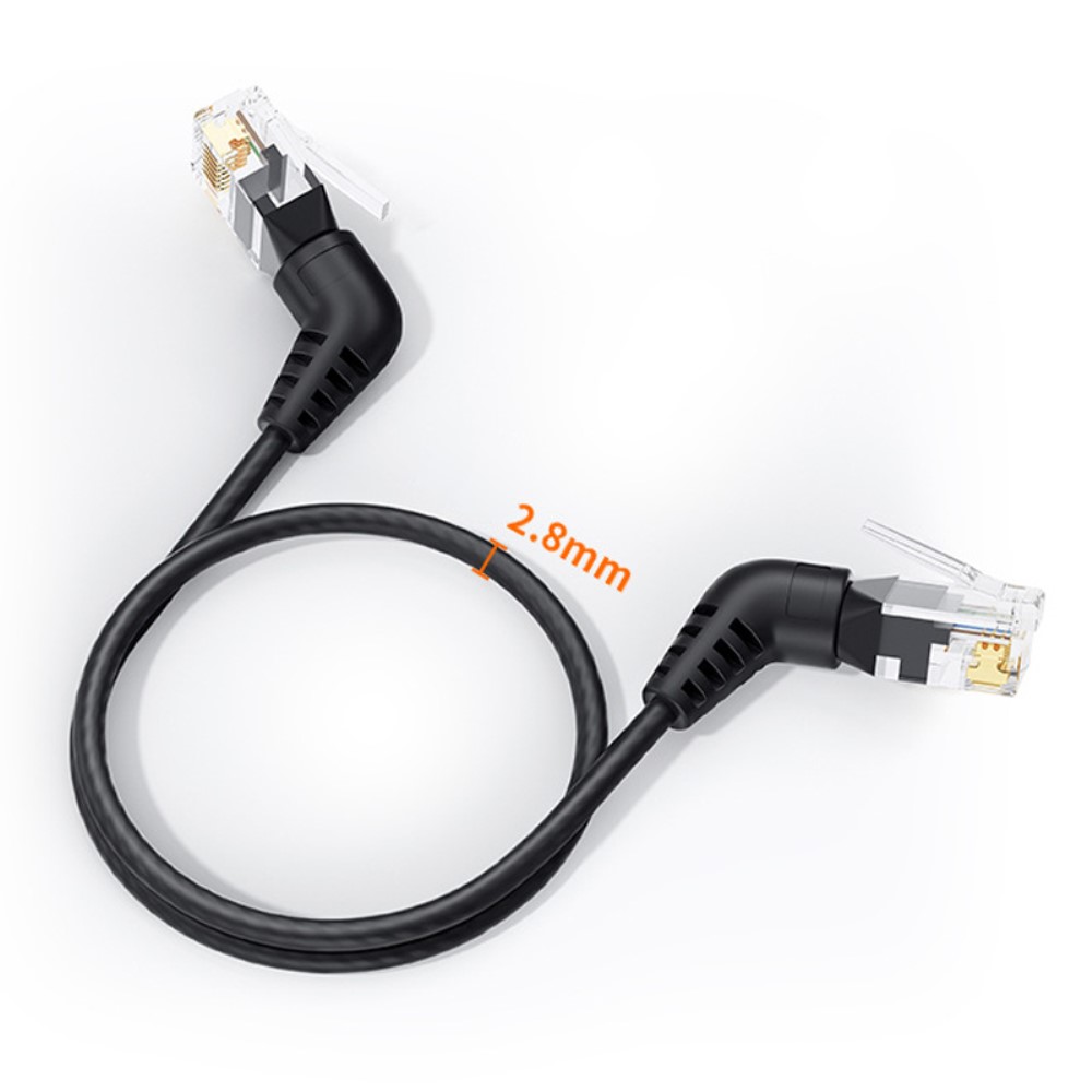 CableCreation CableCreation 1 m Cat6a RJ45 Nätverkskabel Svart