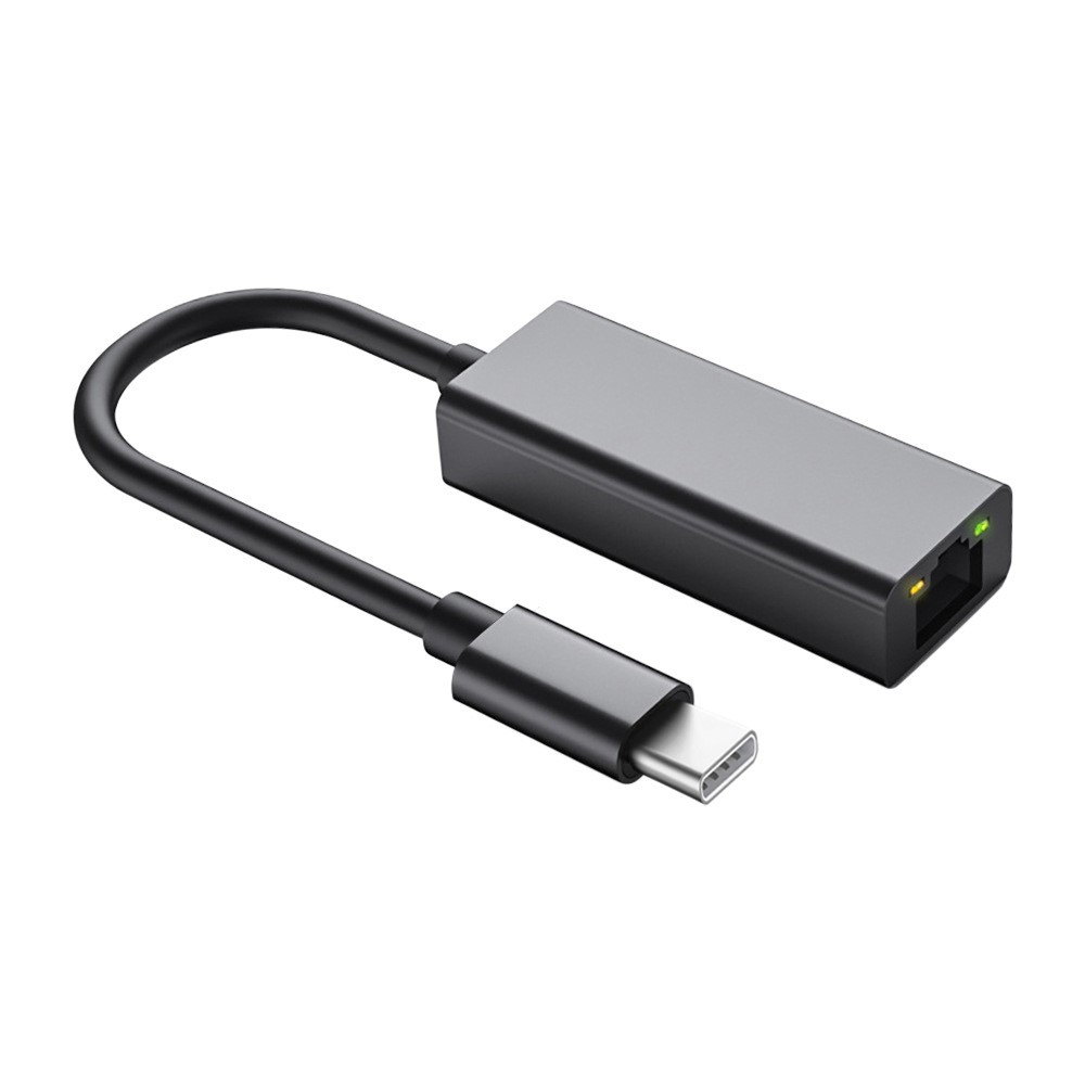  USB-C Till RJ45 Nätverksadapter Grå