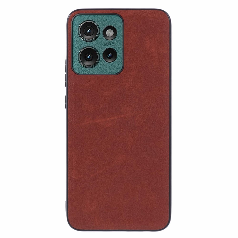  Motorola Edge 50 Neo Skal Retro Läder Brun