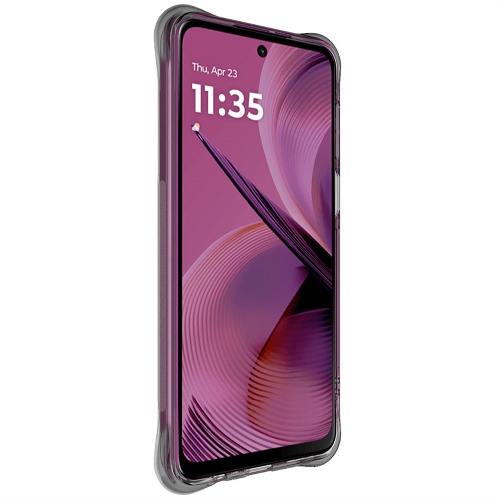 IMAK IMAK Motorola Moto G55 5G Skal TPU Shockproof Tonad Svart