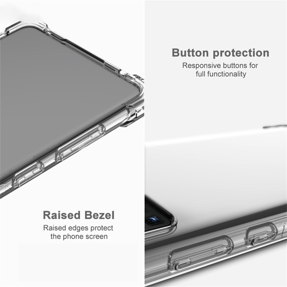 IMAK IMAK Motorola Moto G55 5G Skal TPU Shockproof Tonad Svart