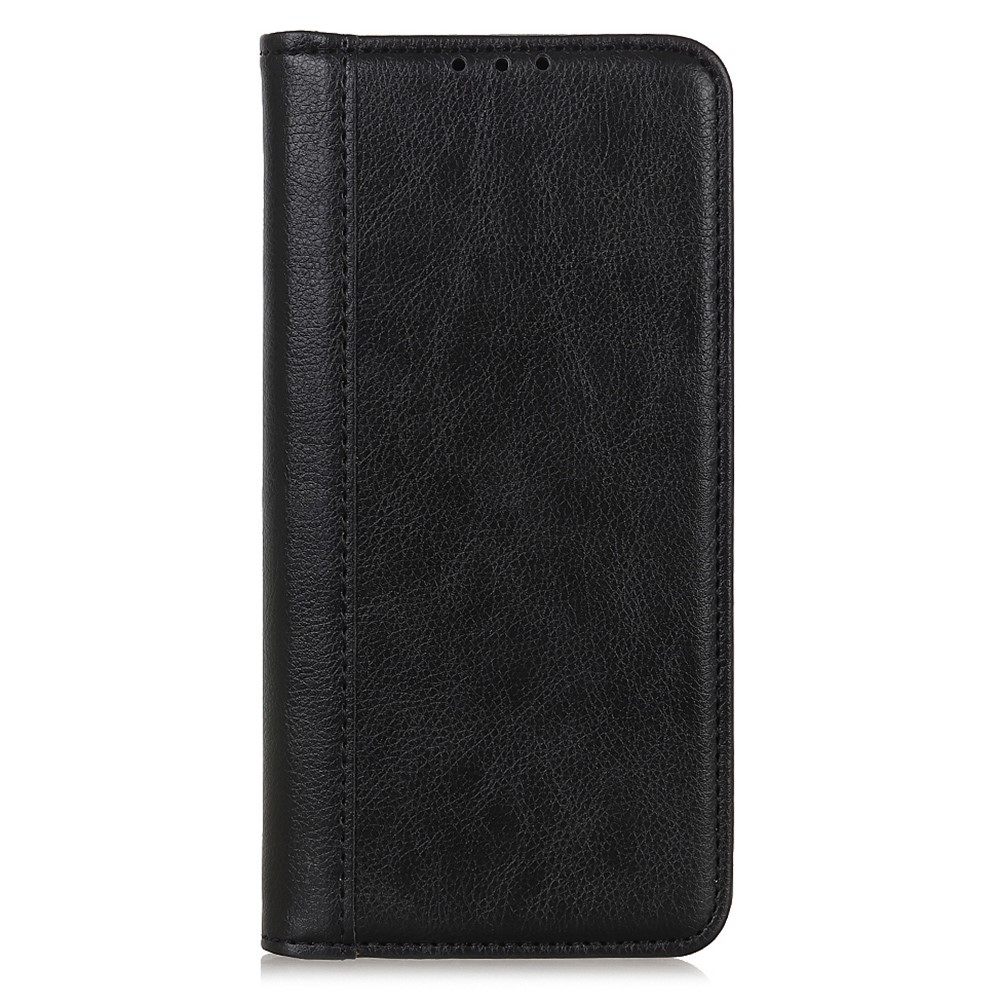  Motorola Edge 50 Neo Plånboksfodral Läder Svart