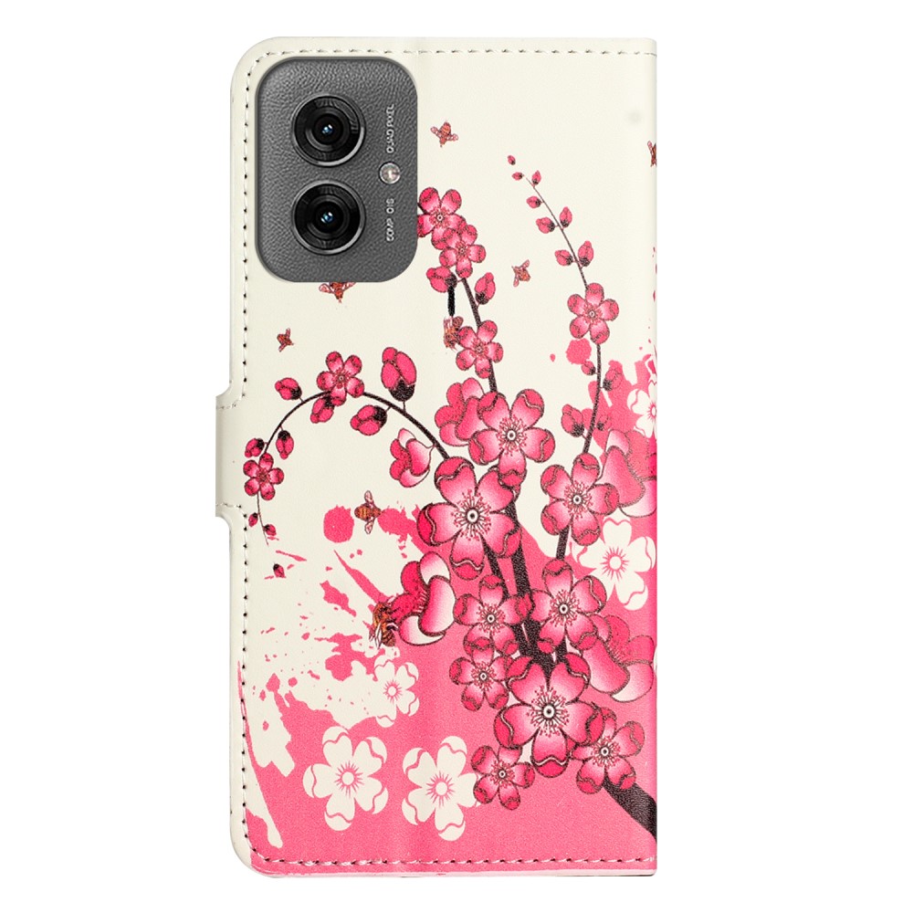  Motorola Moto G55 5G Fodral Med Tryck Plommonträd