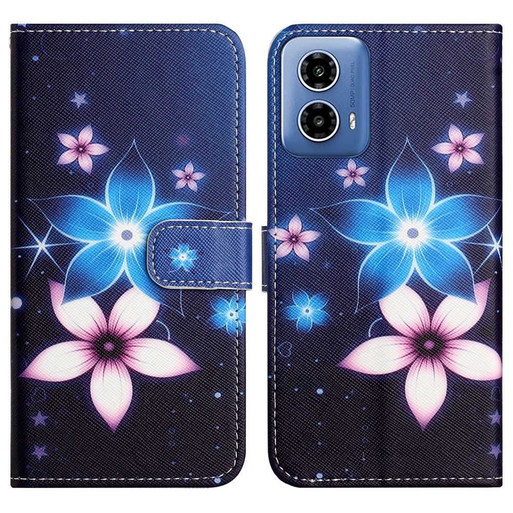  Motorola Moto G35 5G Fodral Med Tryck Blommor