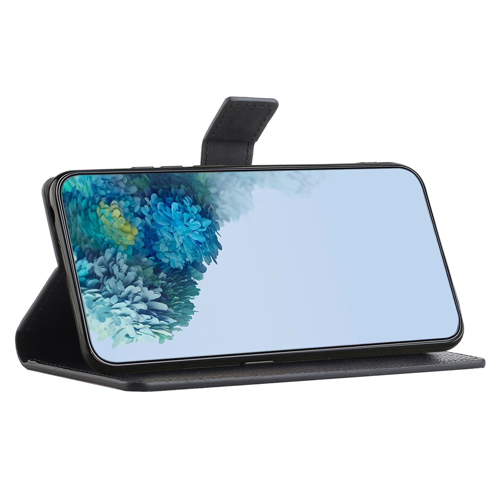  Motorola Moto G35 5G Fodral Litchi Läder Svart