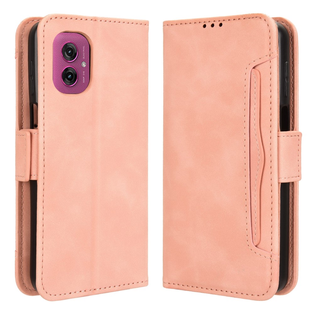  Motorola Moto G55 5G Fodral Med Avtagbart Kortfodral Rosa