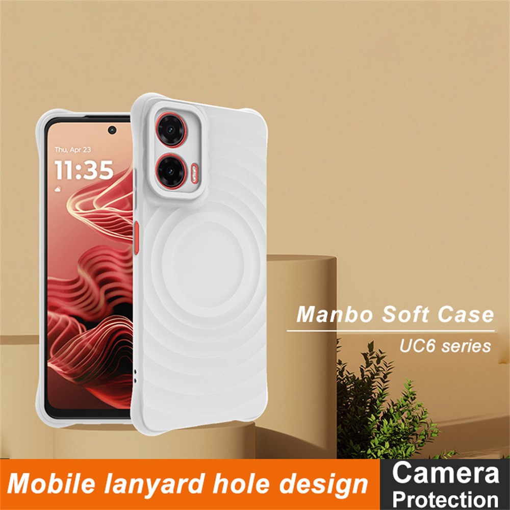 IMAK IMAK Motorola Moto G35 5G Skal Waterdrop Matt Vit