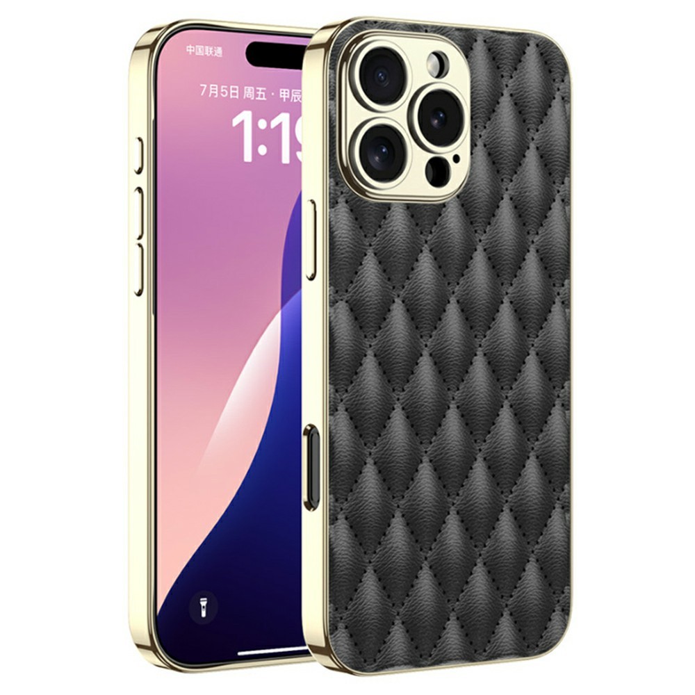 GKK GKK iPhone 16 Pro Skal Diamond Hybrid Läder Svart