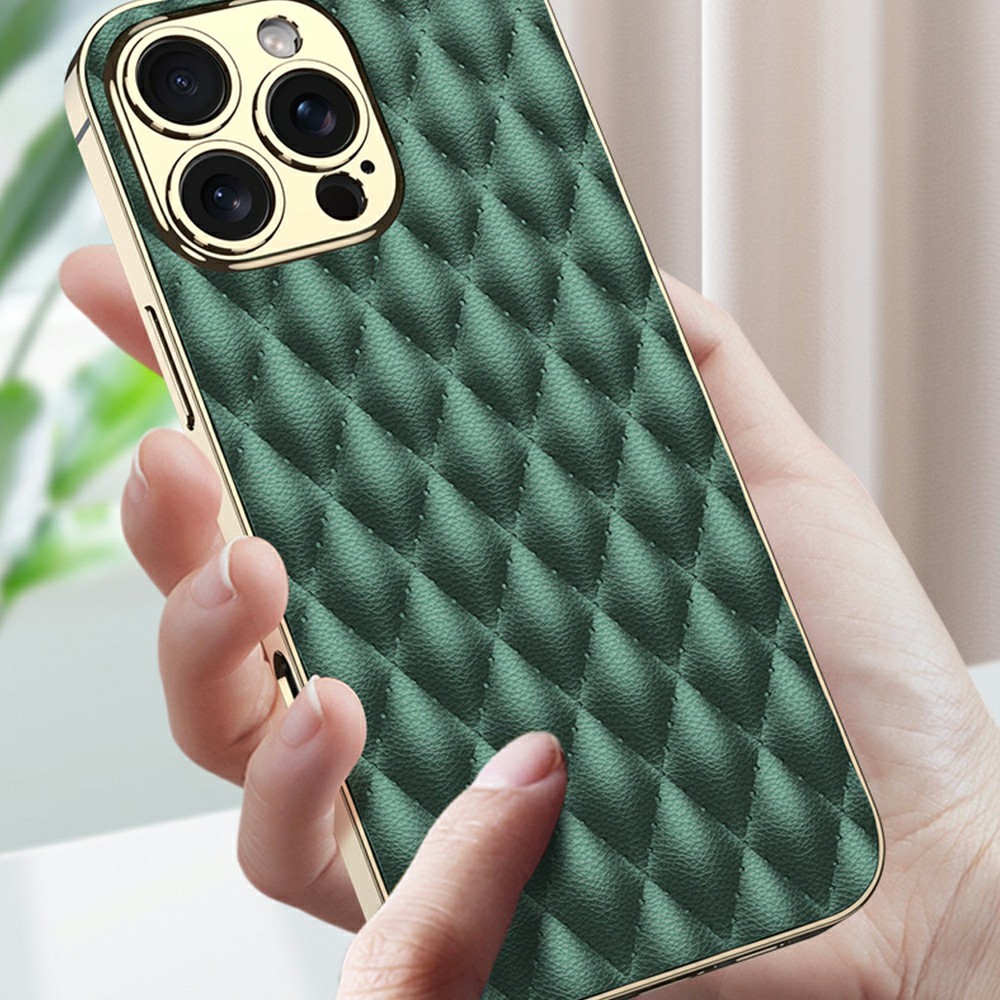 GKK GKK iPhone 16 Pro Skal Diamond Hybrid Läder Champagne