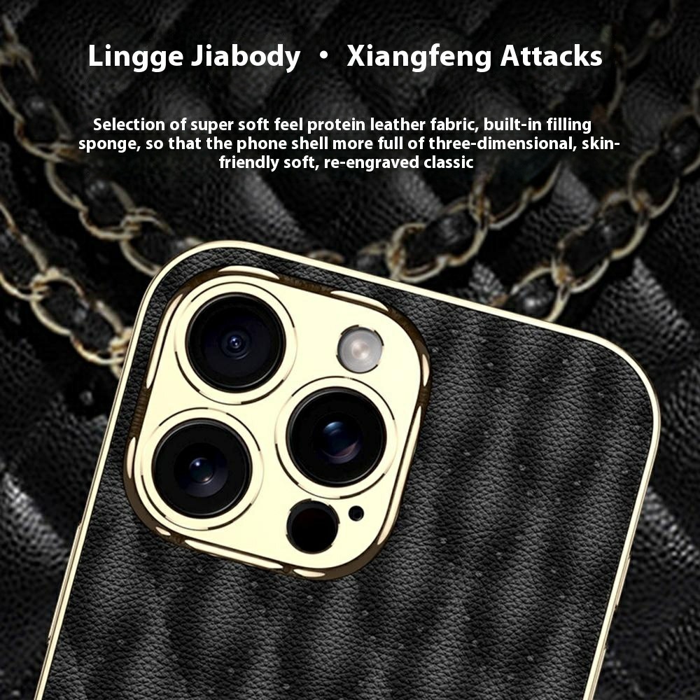 GKK GKK iPhone 16 Pro Max Skal Diamond Hybrid Läder Grön