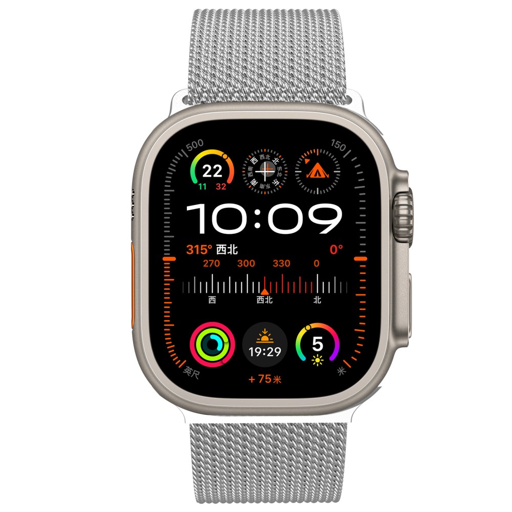  Apple Watch 38/40/41/42 mm Klockarmband Milanese Silver