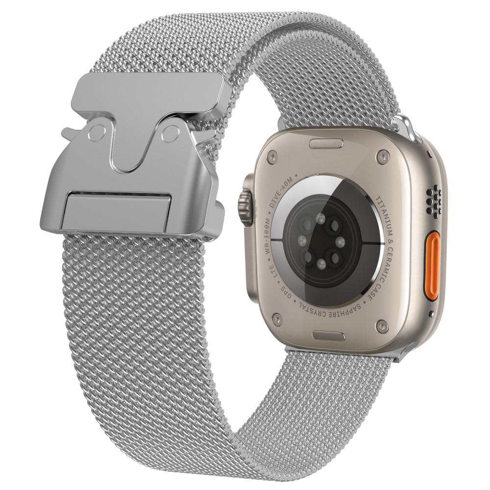  Apple Watch 42/44/45/46/49 mm Armband Milanese Silver