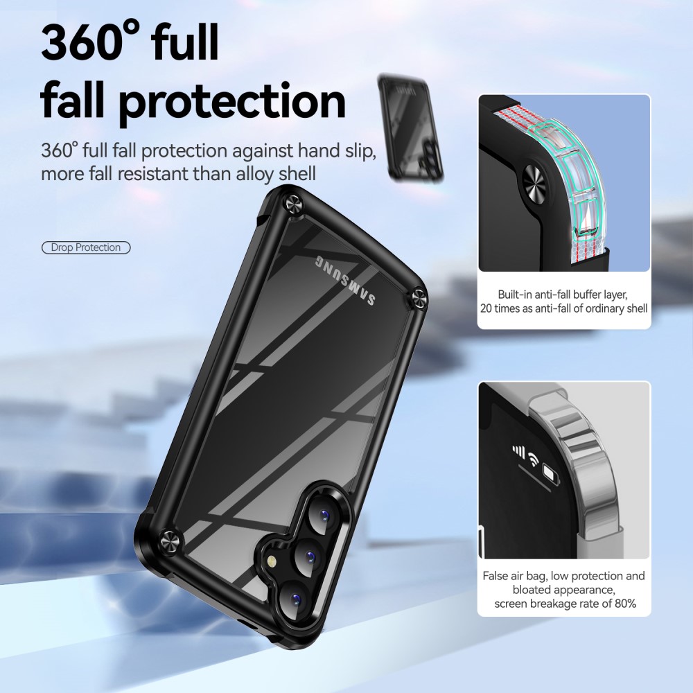  Samsung Galaxy S25 Skal Xtreme Shockproof Hybrid Svart