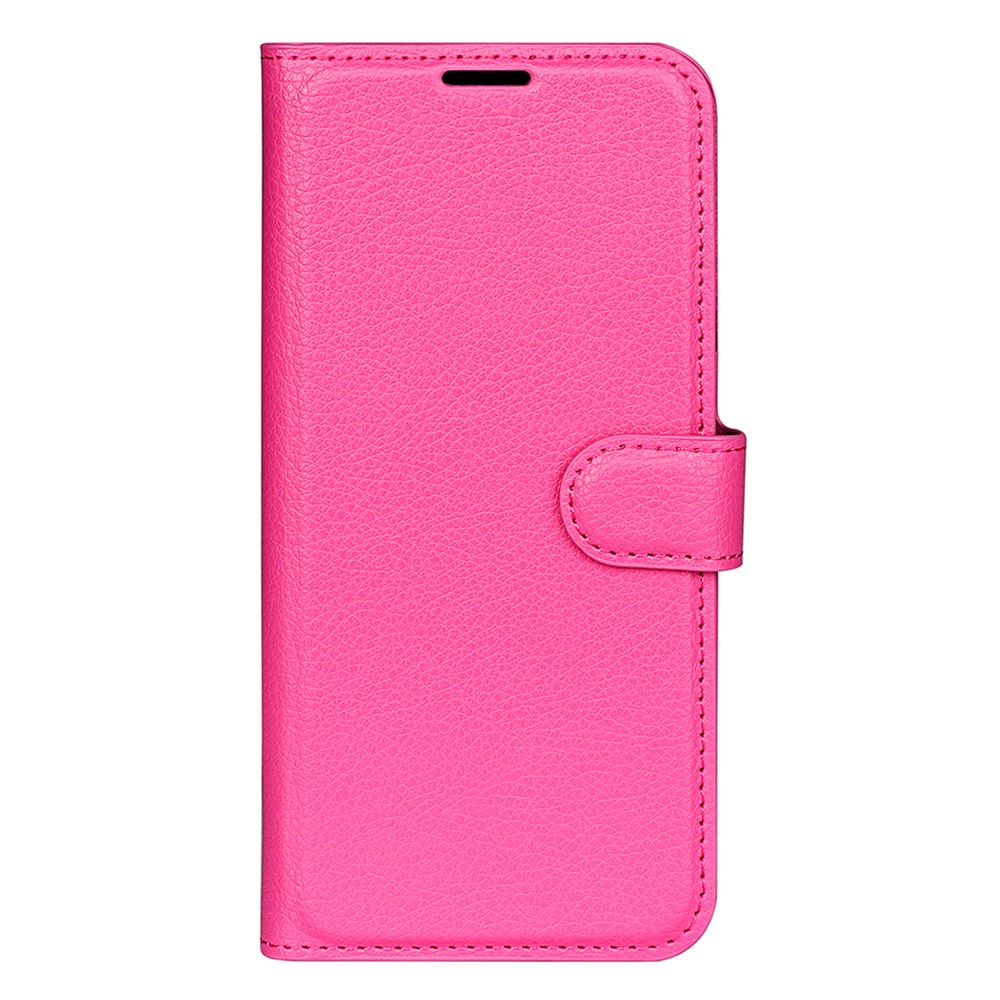  Samsung Galaxy S25 Fodral Litchi Läder Rosa