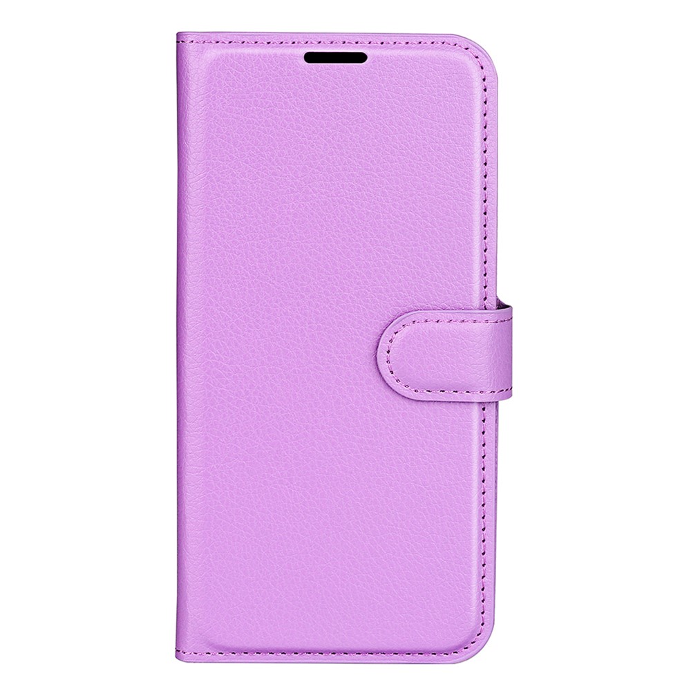  Samsung Galaxy S25 Fodral Litchi Läder Lila
