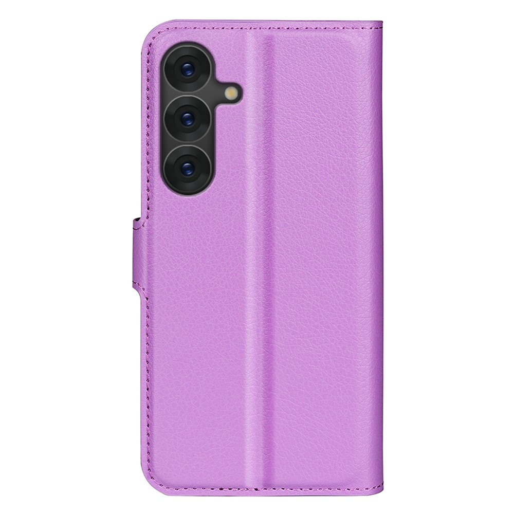  Samsung Galaxy S25 Fodral Litchi Läder Lila