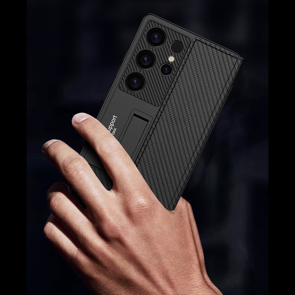 GKK GKK Samsung Galaxy S25 Fodral Kickstand Med Korthållare Grön