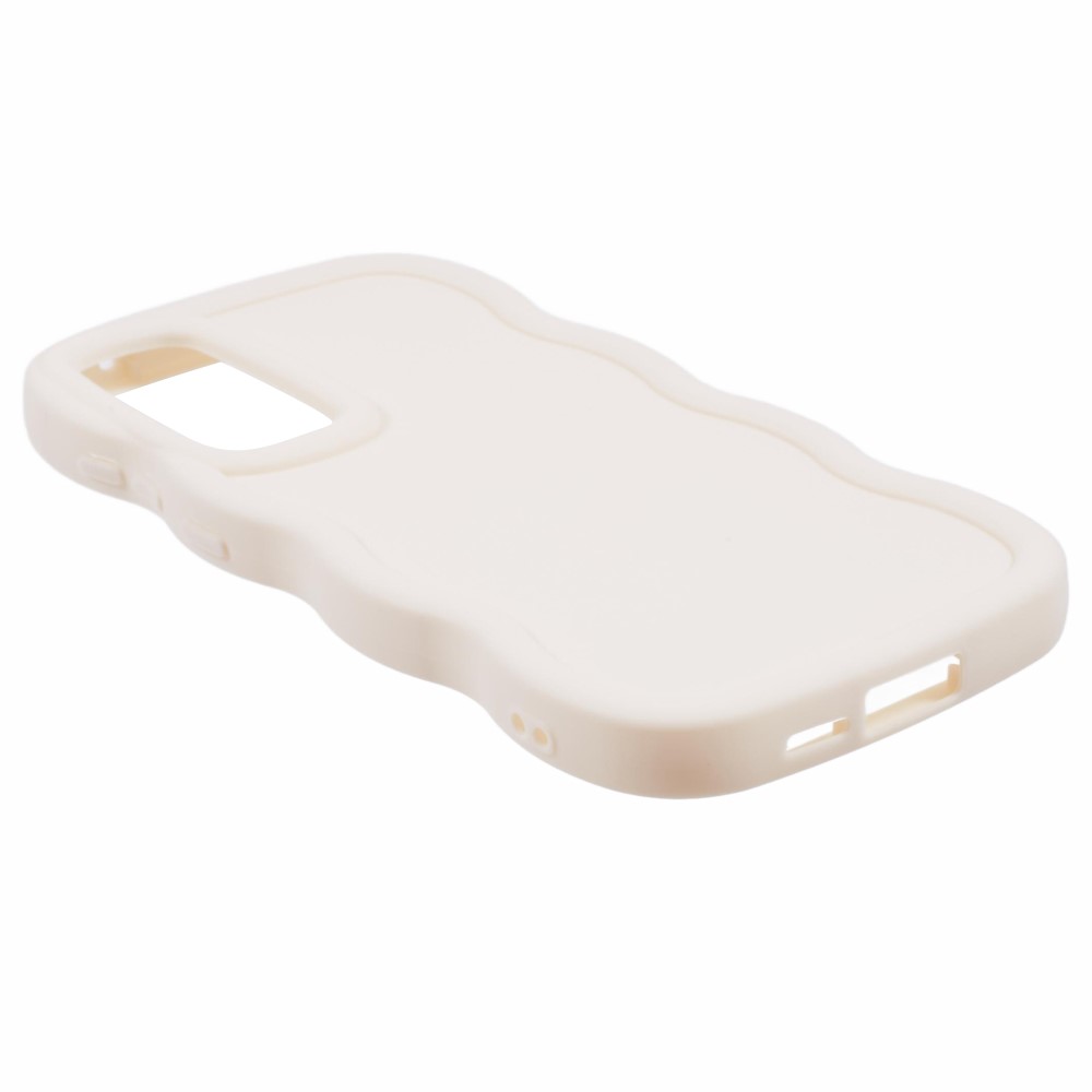  Samsung Galaxy S25 Mobilskal Wavy Off White