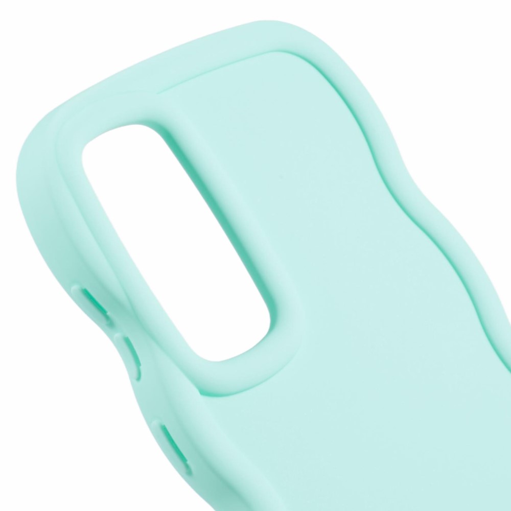  Samsung Galaxy S25 Mobilskal Wavy Ljus Grön