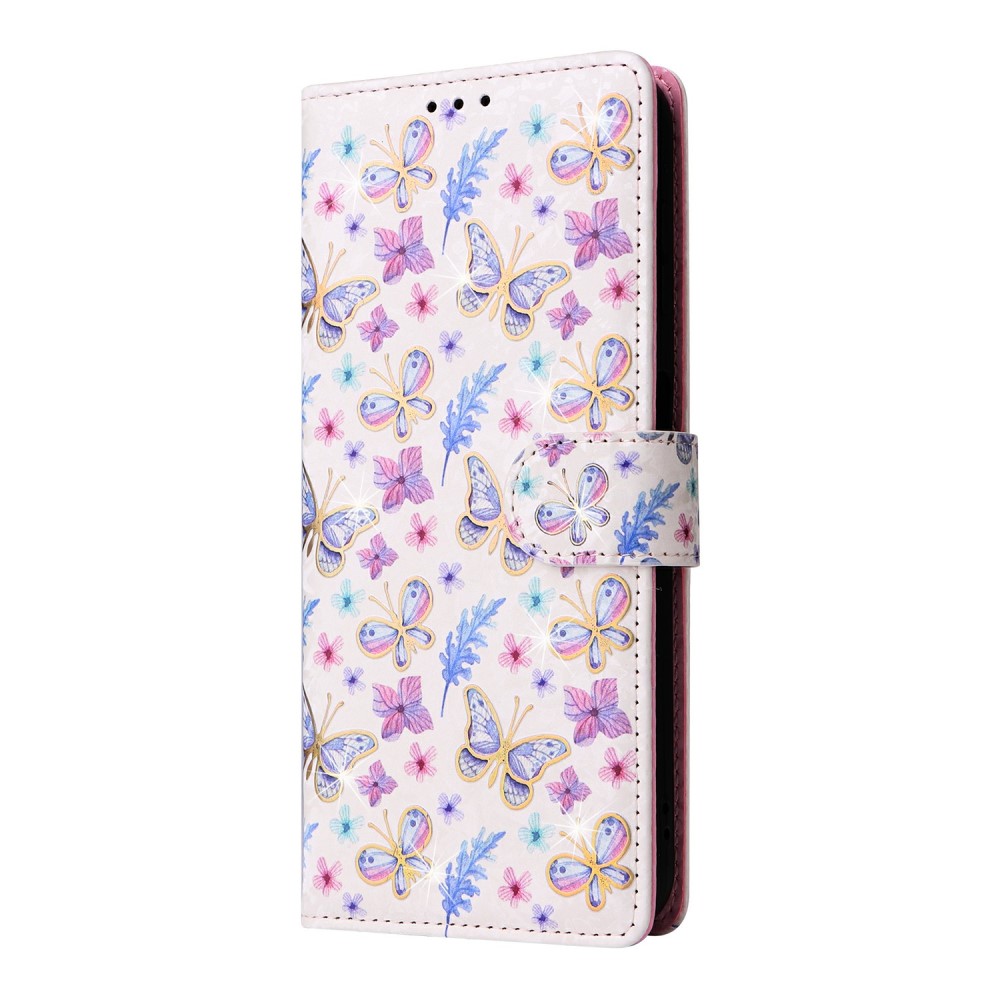  Samsung Galaxy S25 Fodral RFID Fjärilar / Blommor