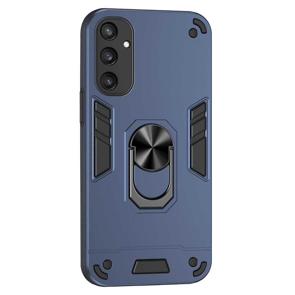  Samsung Galaxy S25 Skal Hybrid Armor Ring Blå