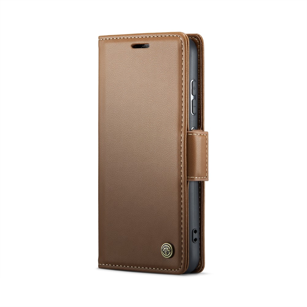 CASEME CASEME Samsung Galaxy S25 Fodral RFID Läder Brun