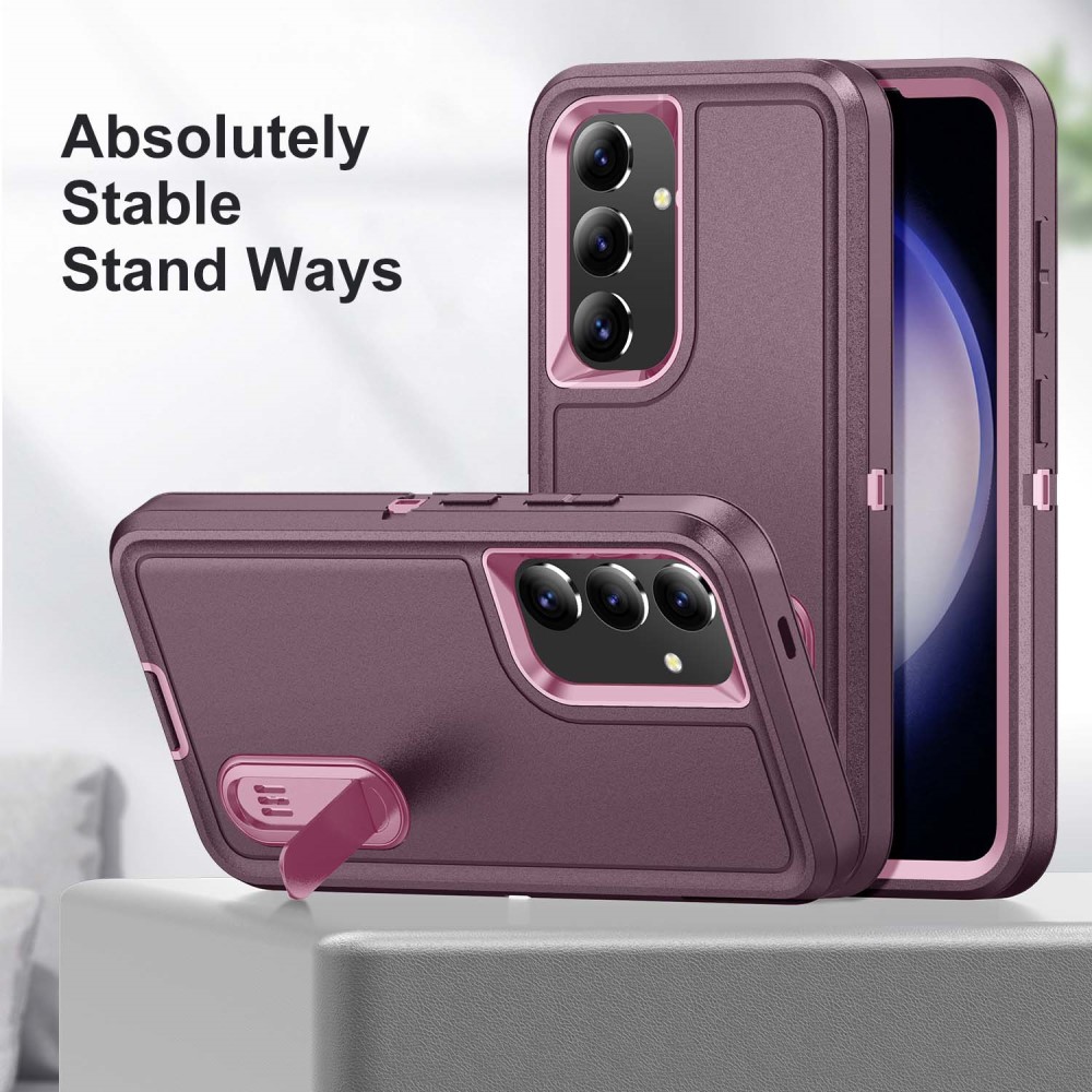  Samsung Galaxy S25 Skal Extreme Hybrid Kickstand Lila/Rosa