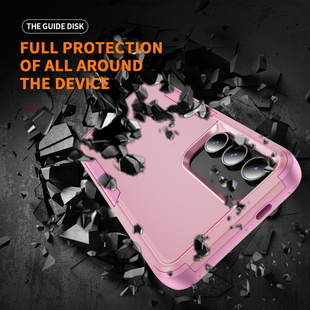  Samsung Galaxy S25 Skal Extreme Shockproof Hybrid Rosa