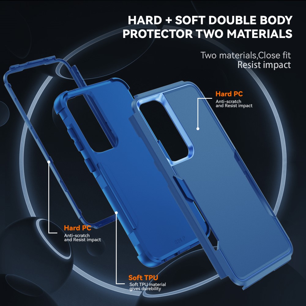  Samsung Galaxy S25 Skal Extreme Shockproof Hybrid Blå