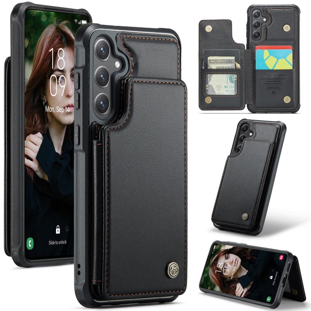 CASEME CASEME Samsung Galaxy S25 Skal RFID Kickstand Svart