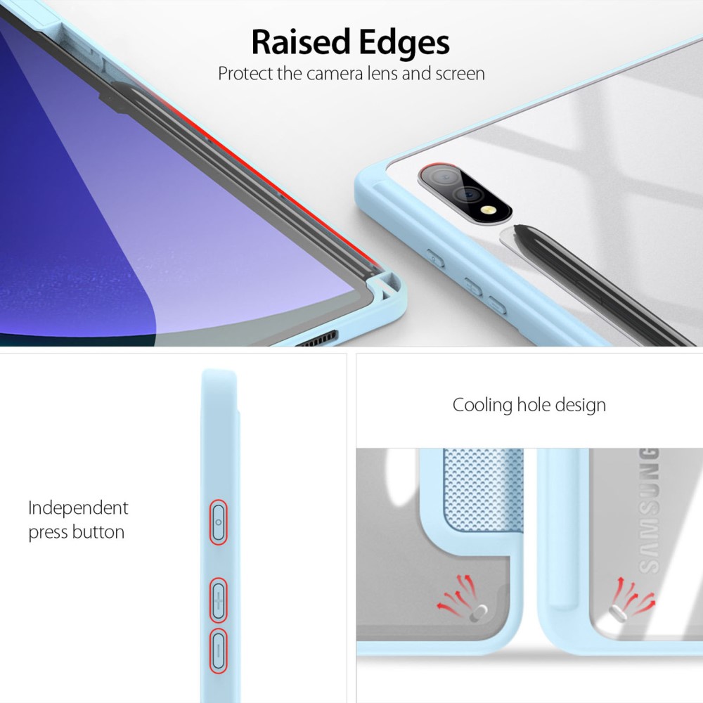 DUX DUCIS DUX DUCIS Galaxy Tab S10 Plus/S9 Plus/S9 FE Plus Fodral TOBY