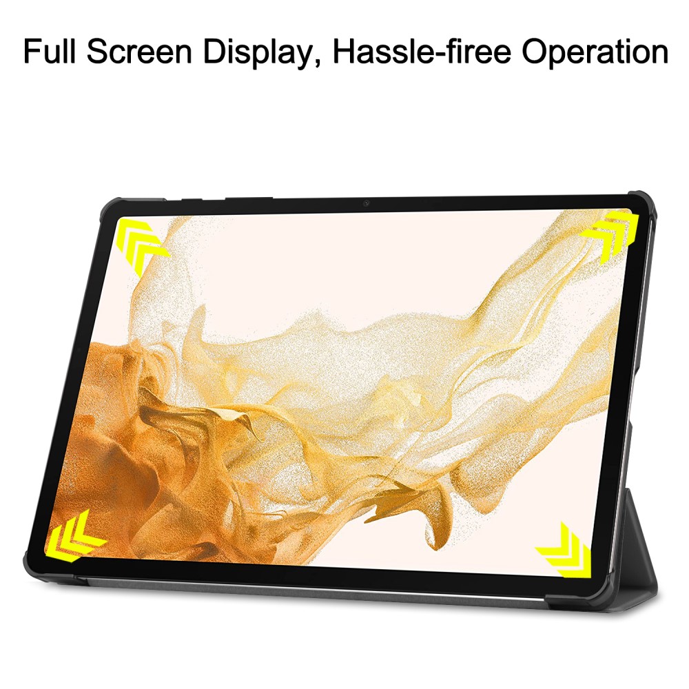  Galaxy Tab S10 Plus/S9 Plus/S9 FE Plus Fodral Tri-Fold Grå