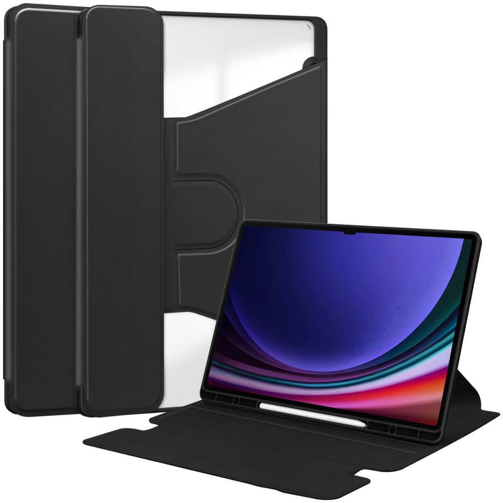  Samsung Galaxy Tab S10 Ultra Fodral 360° Rotation Svart