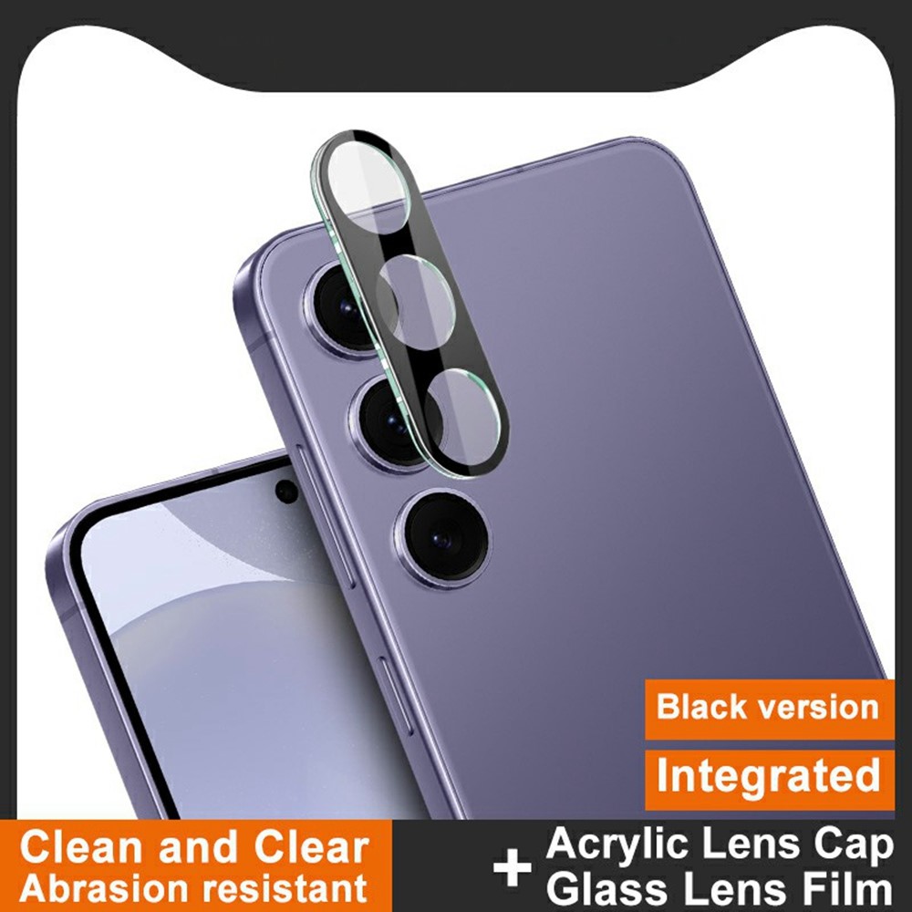 IMAK IMAK Samsung Galaxy S25 Linsskydd Härdat Glas Svart