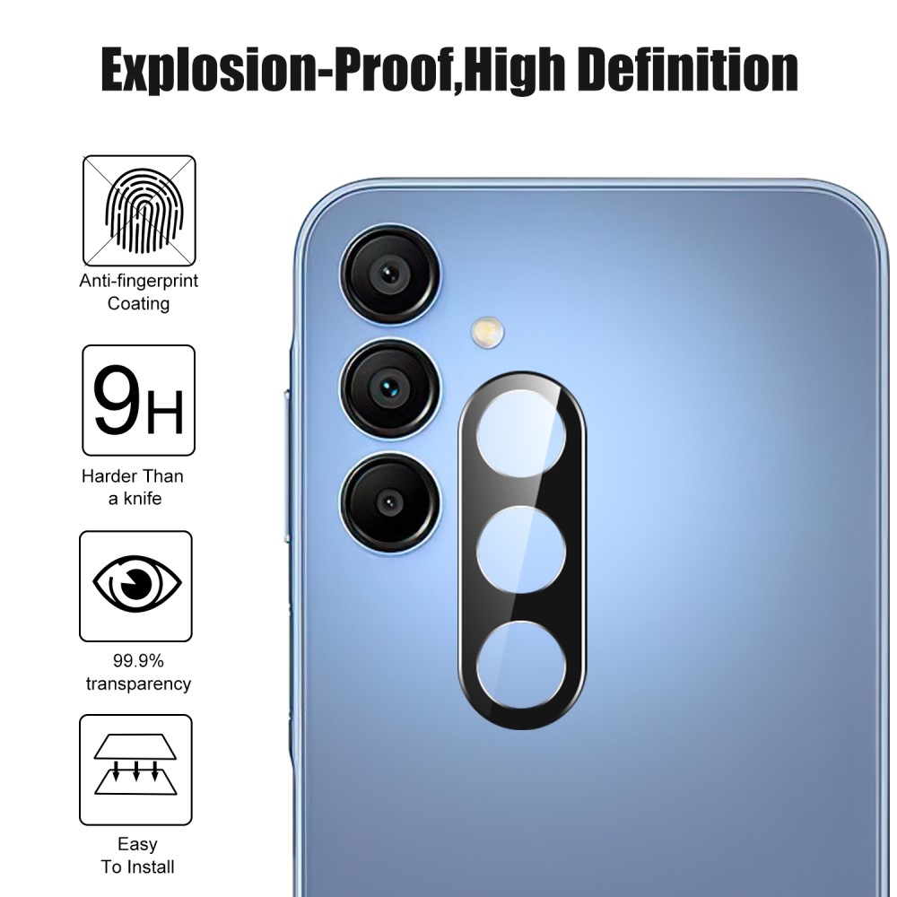 Samsung Galaxy S25 Linsskydd Härdat Glas Svart