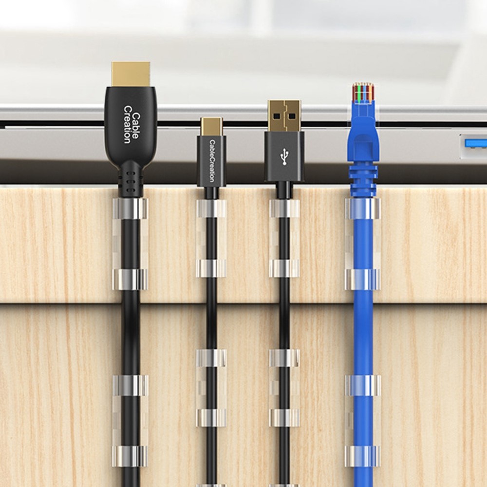 CableCreation CableCreation 50-PACK Självhäftande Kabelklämmor