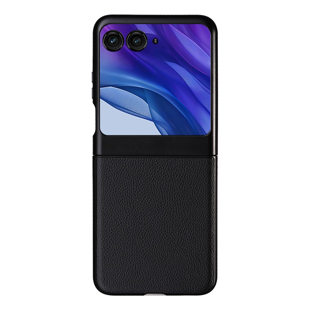  Motorola Razr 60 / 50 5G Skal Litchi Textur Svart