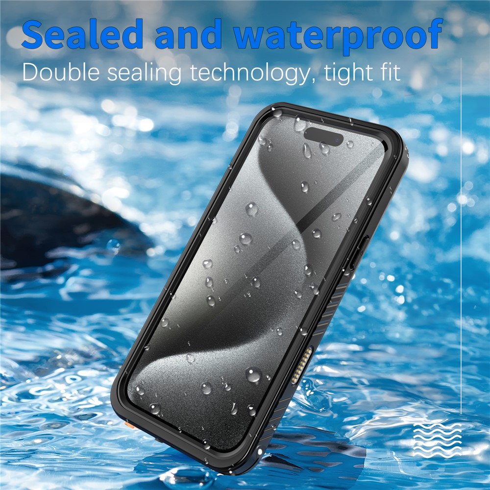 REDPEPPER REDPEPPER iPhone 16 Pro Skal 360 Vattentät IP68 Svart