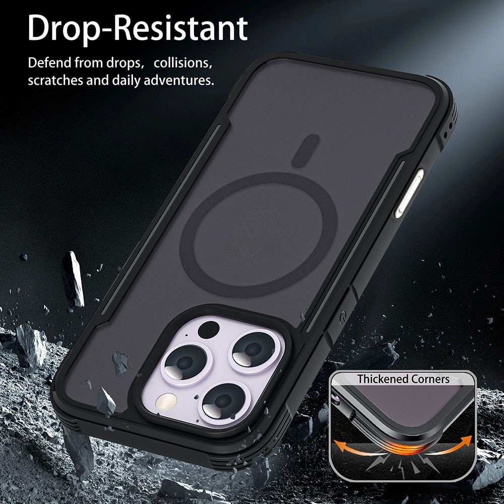  iPhone 16 Pro Max Skal MagSafe Thunder Series Svart