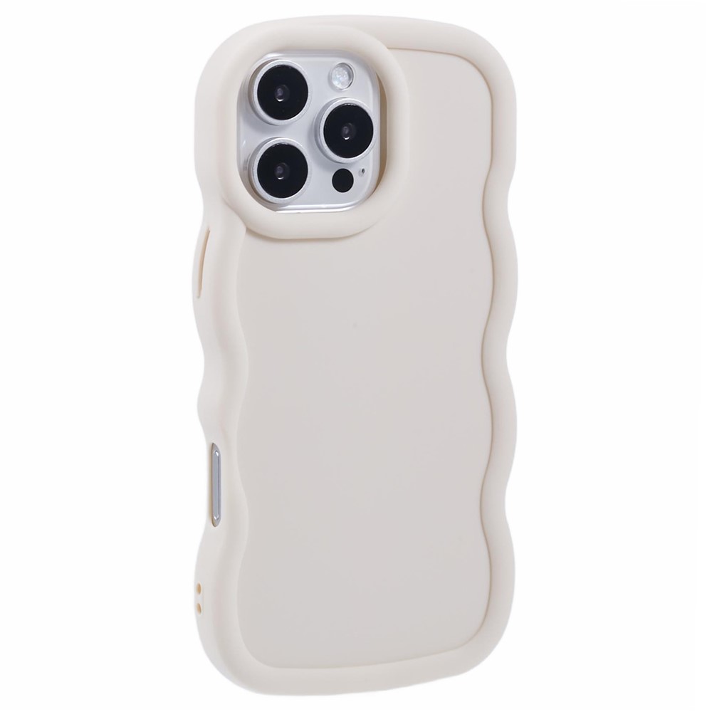  iPhone 16 Pro Mobilskal Wavy Off White