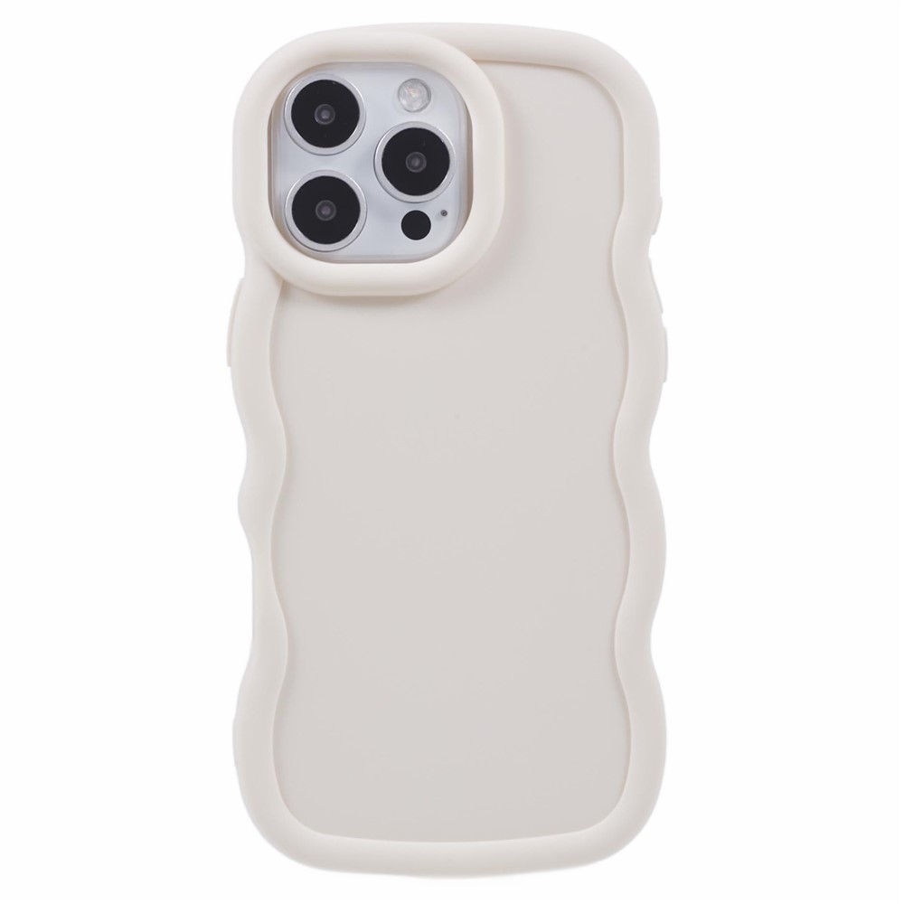  iPhone 16 Pro Mobilskal Wavy Off White