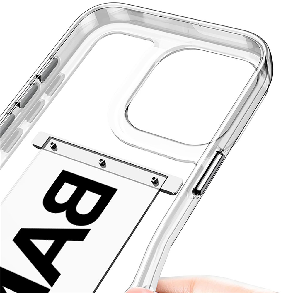 GKK GKK iPhone 16 Pro Skal Med Strap Transparent / Silver