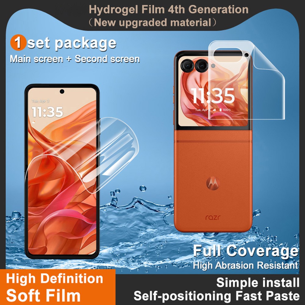 IMAK IMAK Motorola Razr 50 60 / 5G Skärmskydd Heltäckande TPU