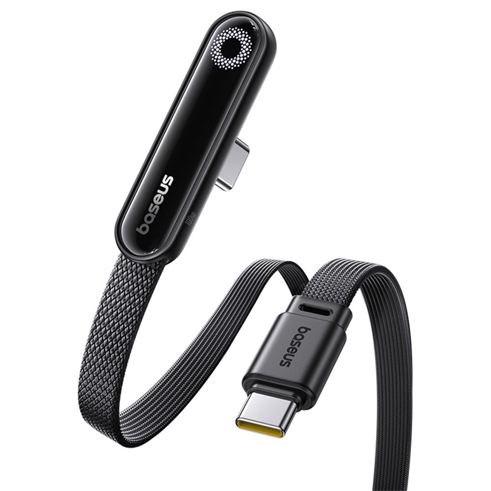 BASEUS Baseus 1m 100W USB-C - USB-C Elbow Kabel Svart