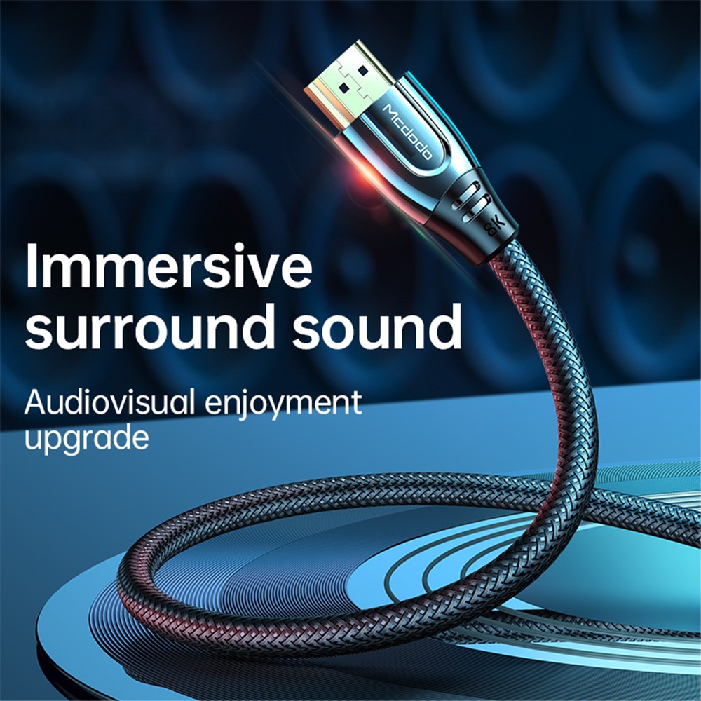 MCDODO Mcdodo 2m 8K HD HDMI - HDMI Kabel Svart