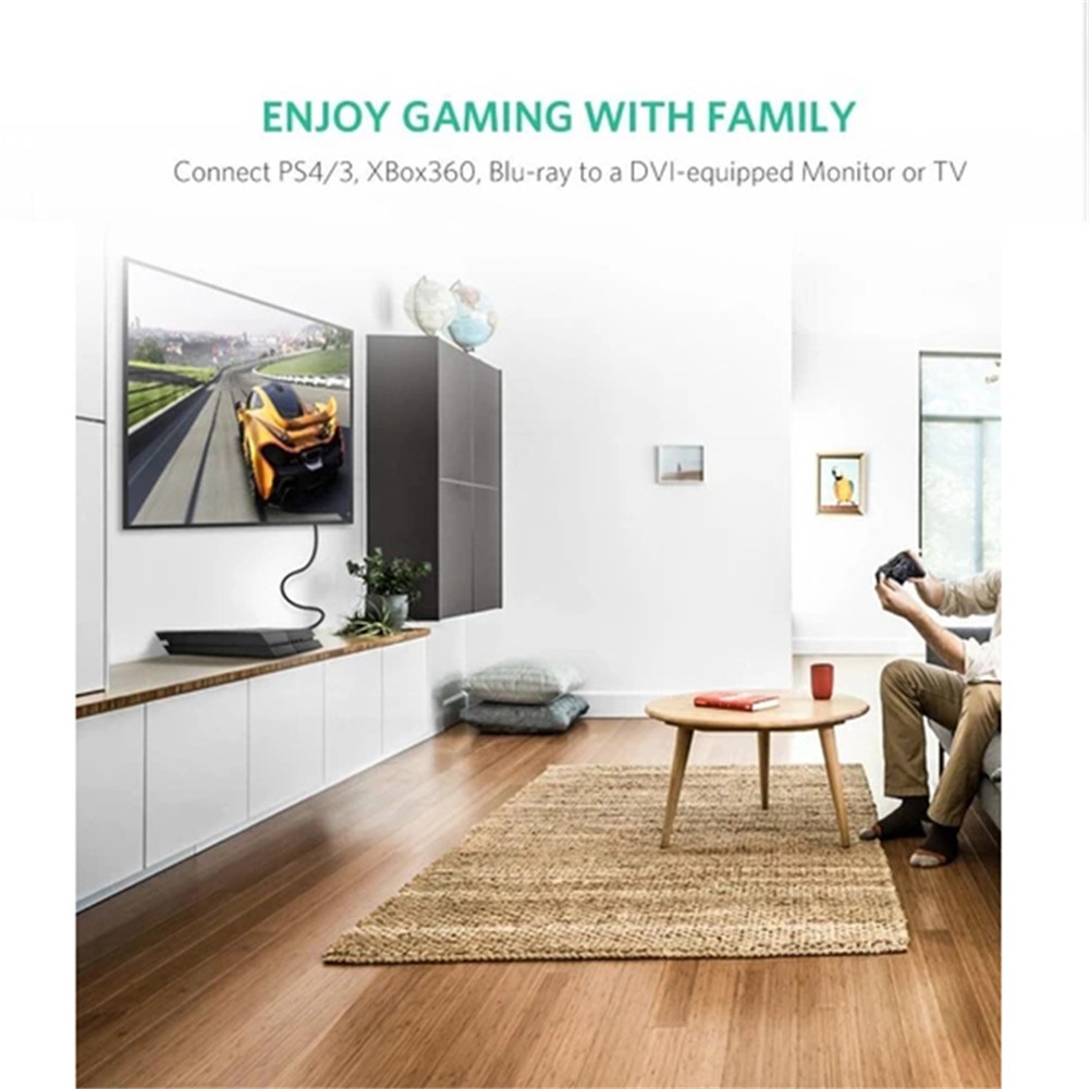 UGREEN UGREEN 2m HDMI Till DVI 24+1 Kabel Svart