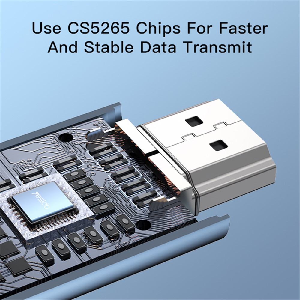 YESIDO YESIDO 2m 4K 60Hz USB-C - HDMI Svart