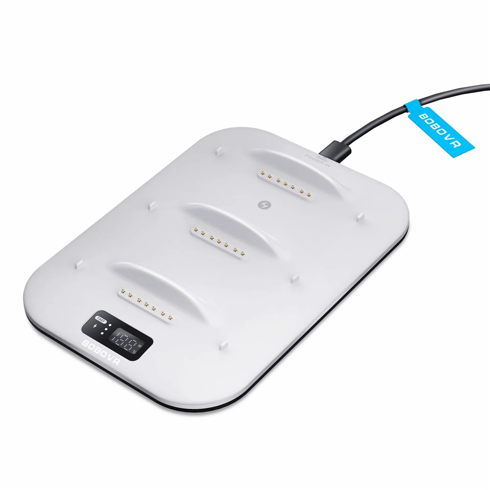 BOBOVR BOBOVR 30W Laddningsstation För 3x B100 Batteri Vit