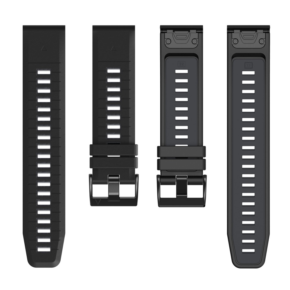  Garmin Fenix 26 mm Armband Quick Release Silikon Svart