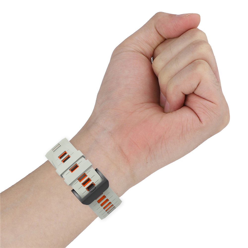  Garmin Fenix 26 mm Armband Quick Release Silikon Grå
